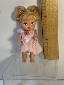 Mattel Disney 4,5 Zoll Prinzessin Aurora Dornröschen Baby Kleinkind Puppe 2005 rosa - Bild 1 von 9
