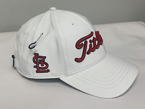 MLB ST.LOUIS CARDINALS Titleist Tour Perf WHITE/RED Adjustable Golf Hat Cap NEW