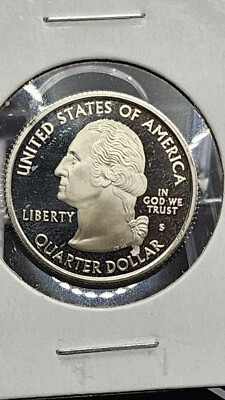 2007 S Proof United States State Quarter WYOMING  90% Silver Uncirculated - Image 1 of 4