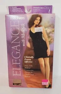 Mediven Elegance Waist High Petite V Sand Closed Toe Panty 30-40 mmHg 27085 - Picture 1 of 8