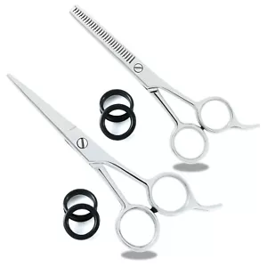 SET FORBICI PROFESSIONALI GIAPPONESI TAGLIO CAPELLI + DIRADAMENTO FORBICI BARBIERE 6,5" - Foto 1 di 3