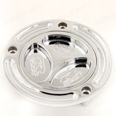 Silver Keyless Fuel Tank Caps Fit for Suzuki Vstrom 650 SV650/S SV1000 2003-2016 - Image 1 of 4