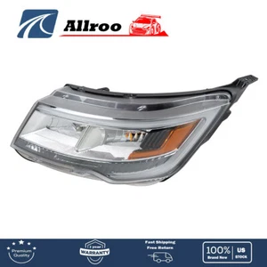 Headlight Halogen w/LED DRL Clear Lens For Ford Explorer 2016 17 18 19 Left LH - Picture 1 of 12