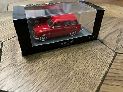 NEO Models NEO43010 Saab 95 Red 1/43 Scale Model - Image 1 of 4