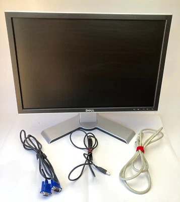 Dell 2208WFPT 22" Wide Screen LCD Monitor w/Stand VGA/USB/Power Cable - Image 1 of 4