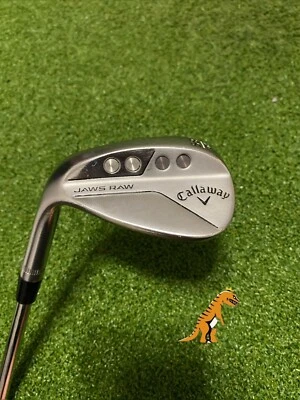 Used LH Callaway Jaws Raw 58.12* Lob Wedge Dynamic Gold Tour Issue S400 Steel - Image 1 of 4