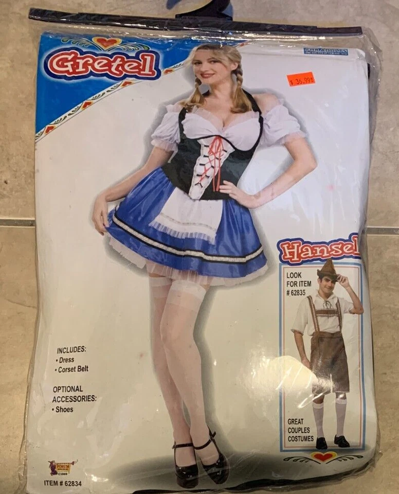 Sexy Vestido Gretel Hansel Oktoberfest Disfraz Foro NUEVO Embalaje al por menor Para Mujer Foto 1 de 1
