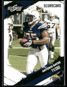 2009 Panini Score Scorecard Antonio Gates #237 /299 Los Angeles Chargers - Picture 1 of 2