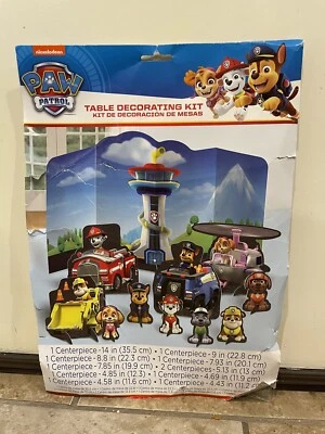 NUEVO Kit de decoración de mesa Paw Patrol pieza central fiesta de cumpleaños Foto 1 de 2