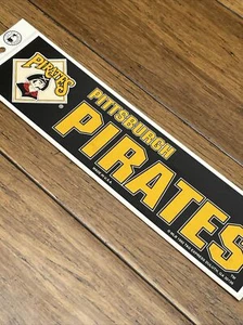 Vintage Pittsburgh Pirates Bumper Sticker MLB Baseball 1990’s USA 11” JD - Picture 1 of 7