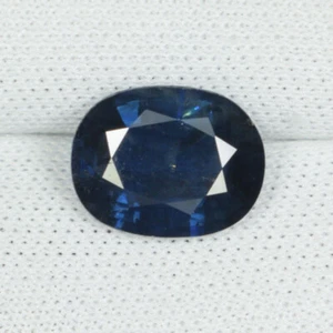 2.27 ct ALLURING RARE DARK BLUE NATURAL BLUE SAPPHIRE Oval See Vdo - 0916 3 - Picture 1 of 2