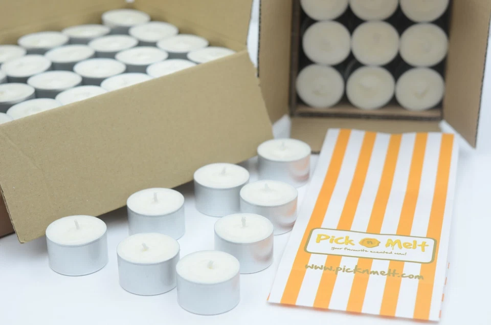 Soy Wax tealights (Large). 100% pure natural soy. Hand poured in Hampshire, UK - Image 1 of 4