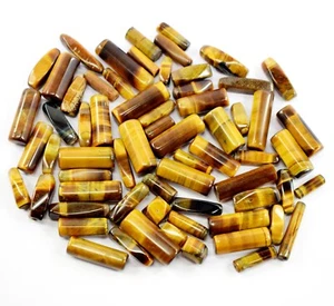 430 ct Natural Golden Tigers Eye Mineral Specimens Gemstone Lot 65 Pcs for Sale - Picture 1 of 4