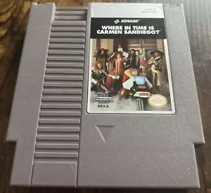 Nes Nintendo Where In Time Is Carmen Sandiego? Polierte Kontakte geprüft - Bild 1 von 1