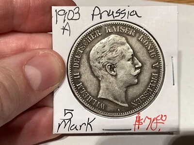 Germany Prussia 1903 5 Mark - Image 1 of 4