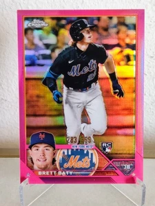 2023 Topps Chrome Brett Baty Magenta Refractor 283/399 - Bild 1 von 2