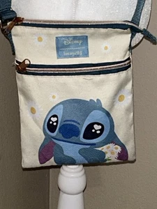 Loungefly Disney Lilo & Stitch Daisies Passport Crossbody Bag - Picture 1 of 6