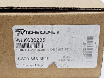 Videojet WLK680235 Print Head Blue 8520 Wolke 222423014BL - Image 1 of 4