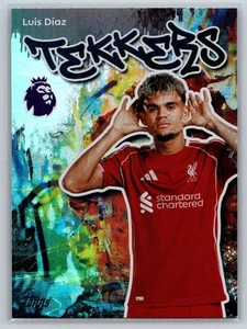 Luis Diaz Topps Premier League 2025/2026 Topps 25/26 Liverpool Tekkers # 180 - Picture 1 of 2