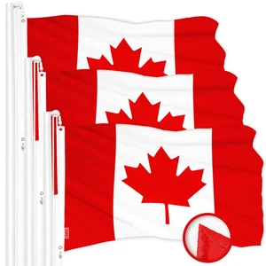 Confezione da 3: Bandiera Canada Canadese 3x6 Ft Serie ToughWeave Ricamata 300D - Foto 1 di 6