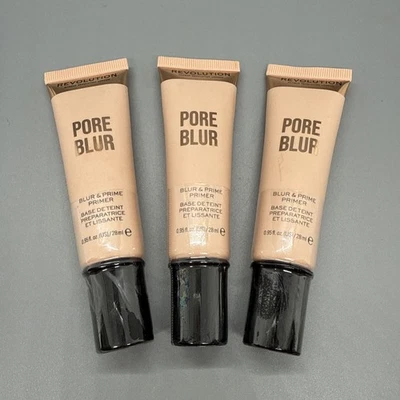 *Lote de 3* Imprimación de desenfoque de poros Makeup Revolution sellada. 0,95 fl oz cada uno Foto 1 de 2