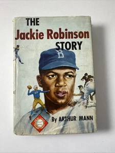 The Jackie Robinson Story by Arthur Mann Grosset & Dunlap 1956 HCDJ VTG Baseball - Picture 1 of 13