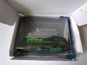 Industrial 8-CH Ethernet Relay Module Modbus POE ETH Relay f/ Control Waveshare - Picture 1 of 7
