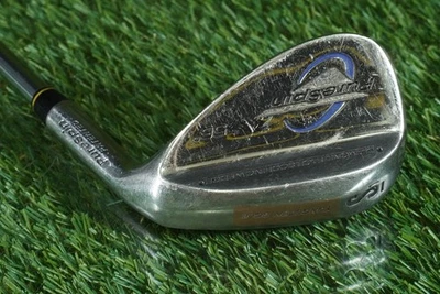 PURE SPIN DIAMOND FACE SAND WEDGE "S1" SCORING WEDGE TUNGSTEN SOLE STEEL RH 56° - Image 1 of 4