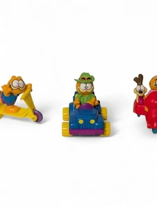 Garfield - Set of 3 Figures - McDonalds Happy Meal Toys, Vintage 1988 - Picture 1 of 10