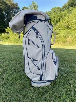 Adams Idea Bolsa de Golfe Bronzeada Amêndoa Carrinho Divisória 14 Vias com Capuz de Chuva - Imagem 1 de 4
