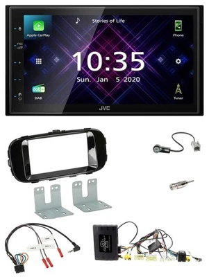 JVC DAB 2DIN Lenkrad Bluetooth USB Autoradio für Kia Soul 14-19 CAN piano - Bild 1 von 4