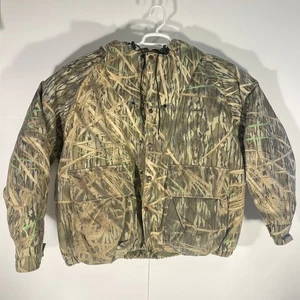 VTG Cabelas Mossy Oak Shadow Grass Camo Jacket Gore-Tex Thinsulate Mens XXL - Picture 1 of 13