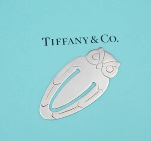 Tiffany & Co. Owl Bookmark Sterling Silver 2" Vintage 1940's M1984 - Picture 1 of 4