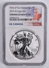 2019-W REV PF70 American Silver Eagle Pride of Two Nations NGC