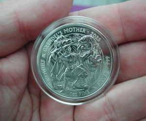 Royal Mint 2024 Beowulf & Grendel's Mother Myths & Legends 1oz Silver Coin - Picture 1 of 2