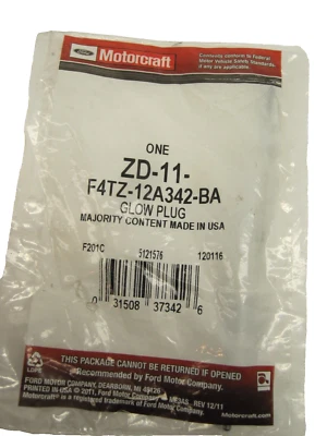 Vela de incandescência FORD F4TZ-12A342-BA MC3Z-12A342-A 7.3L 1994-2003 Excursion F-250 F-350 - Imagem 1 de 2