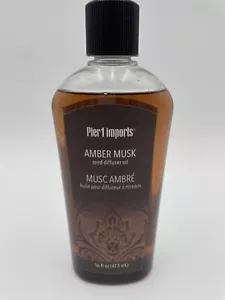 Pier 1 Imports AMBER MUSK Reed Diffuser 16 fl oz 473 mL New - Picture 1 of 8