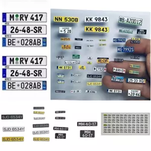 Modellino targa plastica 1:64/50/43/32/24/18 personalizzato per esposizione modellini auto - Foto 1 di 11