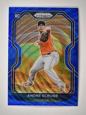 2021 Prizm Blue Wave Tier I #54 Andre Scrubb 60/60 Houston Astros RC