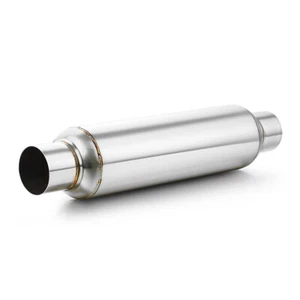 2.5" Entrada 2.5" Salida 19" OAL Universal Escape Silenciadores Resonador SS - Imagen 1 de 5