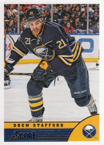 2013-14 Score Buffalo Sabres Hockey Card #41 Drew Stafford