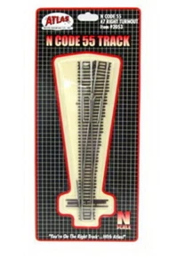 Atlas #2053 #7 Right - Hand Turnout Track N Scale Code 55 Rails - Picture 1 of 2