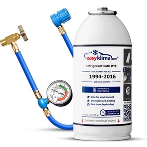 EasyKlima Kit per climatizzazione, gas 134a + manometro. Facile da usare. - Imagen 1 de 3