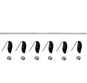 1966 GTO Rear Trunk Deck Lid Center Molding w/ 6 Clips Dynacorn M1532 - Imagen 1 de 1