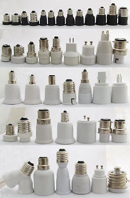 1pc E10-E40 G9 B22 MR16 GU10 G24 GU24 BA15D Candelabra Socket Bulb Converter - Image 1 of 4