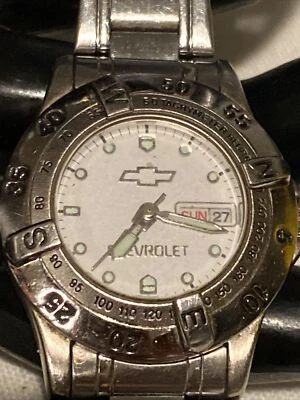 Reloj Chevrolet TMGM TX0298 204 Día Fecha 60 TAQUÍMETROS HEURE CORREA PEQUEÑA Foto 1 de 4