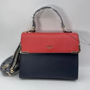 Dune London Removable Strap Handbag Coin Purse Red Navy Brown NWT - Picture 1 of 10