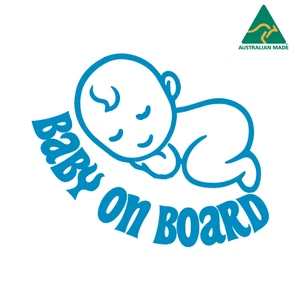 Baby On Board Warning Vinyl Decal Sticker 15 cm x 12 cm - Picture 1 of 16