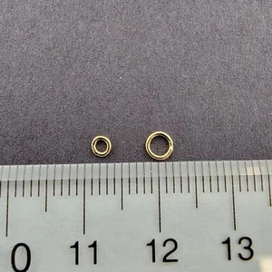 14K Gold-Filled Jump Rings, Closed, 22 Gauge, 3Mm 4Mm - 25 Pcs for Jewelry - Picture 1 of 5
