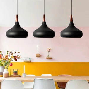 Kitchen Pendant Light Bar Pendant Lighting Home Black Lamp Modern Ceiling Lights - Picture 1 of 13